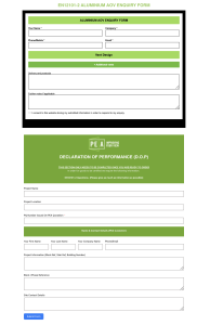 PEA's New Form AOV Enquiry